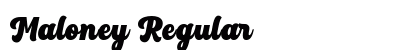 Maloney Regular Font Preview