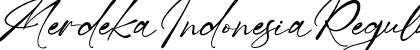 Merdeka Indonesia Regular Font Preview