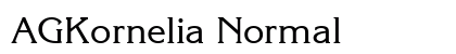 AGKornelia Normal Font Preview