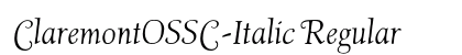 ClaremontOSSC-Italic Regular Font Preview