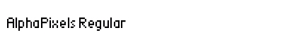 AlphaPixels Regular Font AlphaPixels Regular Font Preview