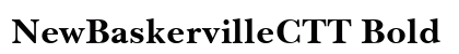 NewBaskervilleCTT Bold Font NewBaskervilleCTT Bold Font Preview