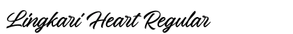 Lingkari Heart Regular Font Preview