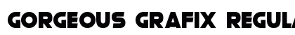 Gorgeous Grafix Regular Font Preview