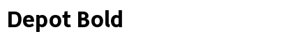 Depot Bold Font Preview
