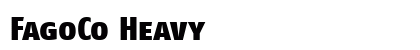 FagoCo Heavy Font Preview