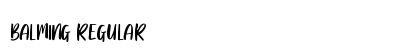 Balming Regular Font Preview