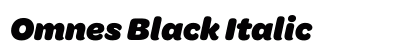 Omnes Black Italic preview Omnes Black Italic preview