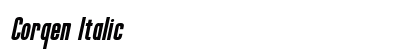 Corqen Italic preview