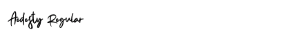 Aedesty Regular Font Preview