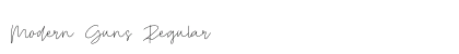 Modern Guns Regular Font Preview