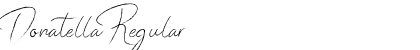 Donatella Regular Font Preview