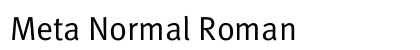 Meta Normal Roman Preview