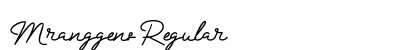 Mranggens Regular Font Preview