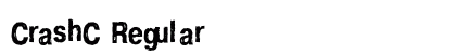 CrashC Regular Font Preview