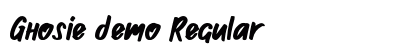 Ghosie demo Regular preview Ghosie demo Regular preview