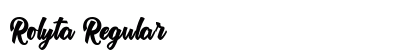 Rolyta Regular Font Preview
