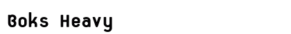 Boks Heavy font free download