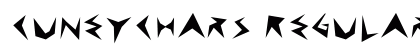 CuneyChars Regular Font Preview