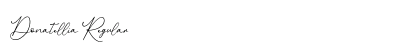 Donatellia Regular Font Preview