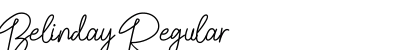 Belinday Regular Font Preview