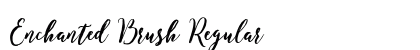 Enchanted Brush Regular Font Preview