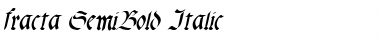 fracta SemiBold Italic Font