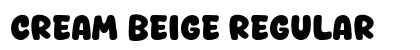 Cream Beige Regular Font Preview