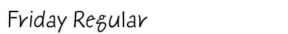 Friday Regular font free download