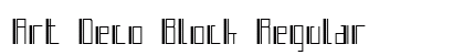Art Deco Block Regular Font Art Deco Block Regular Font Preview