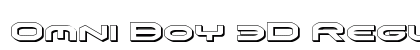 Omni Boy 3D Regular Font Preview