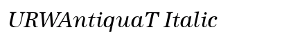 URWAntiquaT Italic preview