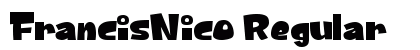 FrancisNico Regular Font Preview