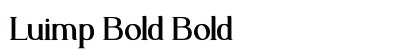 Luimp Bold Bold Font Preview