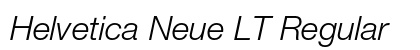 Helvetica Neue LT Regular Preview