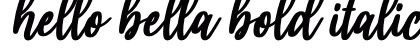 hello bella bold italic Bold Italic Font Preview