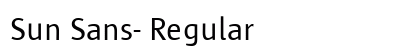 Sun Sans- Regular font free download