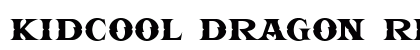 KIDCOOL DRAGON Regular Font Preview