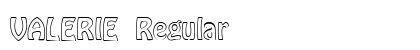 VALERIE Regular Font Preview