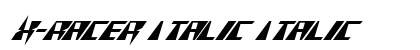 X-Racer Italic Italic preview