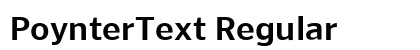 PoynterText Regular preview PoynterText Regular preview