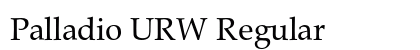 Palladio URW Regular (OpenType) Font Preview