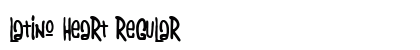 Latino Heart Regular (OpenType) Font Preview