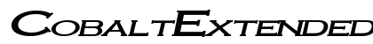 CobaltExtended BoldItalic preview