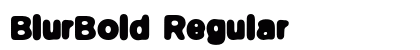 BlurBold Regular Font Preview