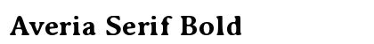 Averia Serif Bold Preview