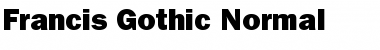 Francis Gothic Normal Font