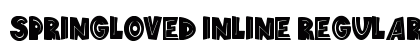 springloved inline Regular Font Preview