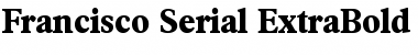 Francisco-Serial-ExtraBold Regular Font