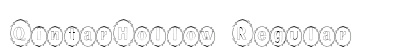 QintarHollow Regular Font Preview